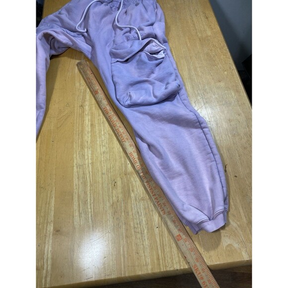 *AUTHENTIC* Off-White Womens Laundry Cargo Sweat Pant in Lilac Pockets Oversized - Picture 10 of 13
